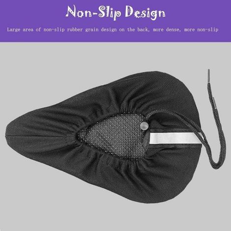Housse De Coussin Gel - 22,9 X 15,2 Cm - Pour Selle De Vélo Enfant - Résistante Eau Et Poussière - 1 Pièce (1/5)