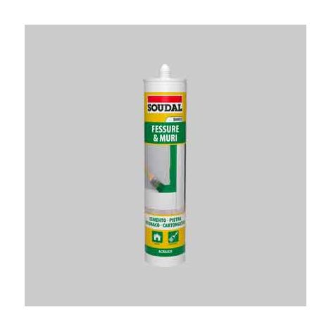 Silicone acrilico soudal 300 ml - bianco