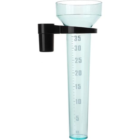 Verre doseur de pluie en plastique avec support, jauge de pluie avec capacité de 35 mm, facile à installer pour jardin, ferme, pelouse, utilisation en extérieur (1/5)