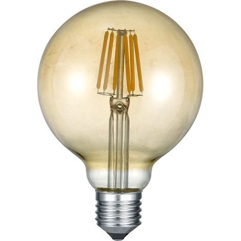 E27 Filament LED - 8 Watt, 806 Lumen, warmweiß, Ø12cm - 3 Stufen Dimmer