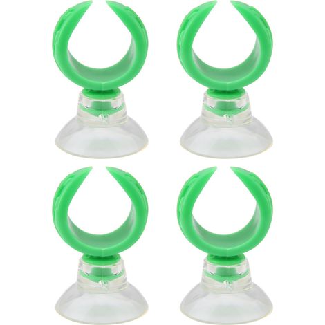 Pinces à ventouse pour Aquarium, supports de tubes de compagnie aérienne (diamètre intérieur vert 17.6mm) (1/5)