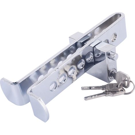 Antivol pédale frein et accélérateur, cadenas de sécurité en acier inoxydable pour voiture, dispositif antivol embrayage, outil de protection auto. (1/5)