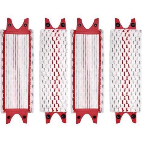 Compatibles avec la serpillière Vileda Max/UltraMaT - chiffon de lavage à séchage rapide - 4 pièces de tampons de recharge en microfibre (1/5)