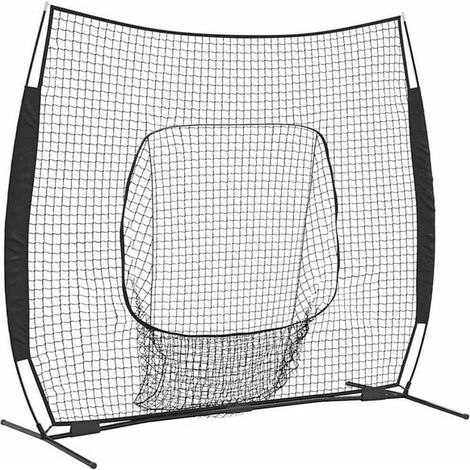 Filet d'entraînement de baseball noir, 250 x 106 x 209 cm (1/5)