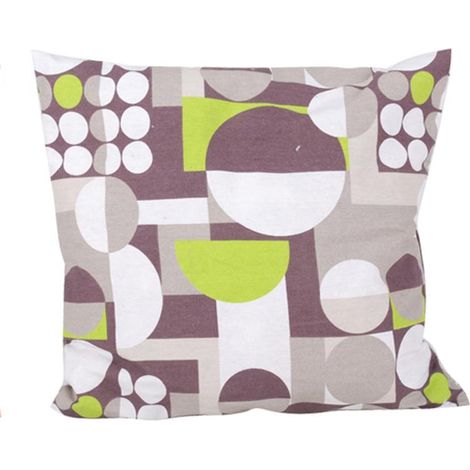 Coussin ''Demi-lune Gris Vert'' 40 x 40 cm