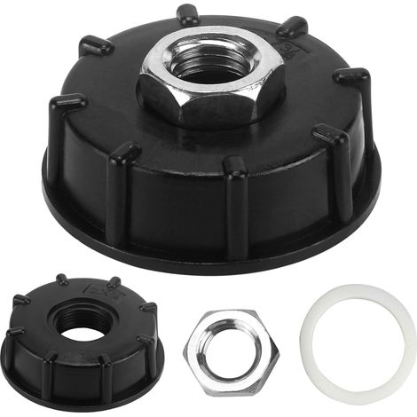 IBC-Adapter S60X6, Grobgewinde, Ventilauslaufanschlüsse aus Edelstahl, 3/4" Innengewinde, für Wassertank und Gartenbewässerung (1/5)