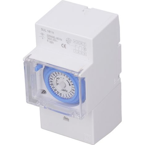 Wasserdichter mechanischer 24-Stunden-Timer, IP66-Außenzeitschaltuhr-Programmierer, AC230V-Zeitschalter, wetterfeste programmierbare Steckdose. (1/5)