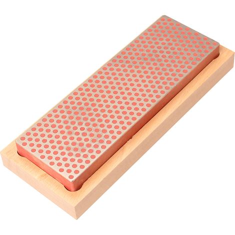 Diamond Whetstone 150mm Wooden Box Red 600 Grit Fine