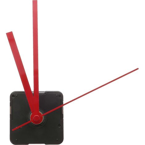 Kits de mouvement d'horloge silencieux pour le remplacement d'horloges à faire soi-même (aiguille d'horloge droite rouge)-Red (1/4)