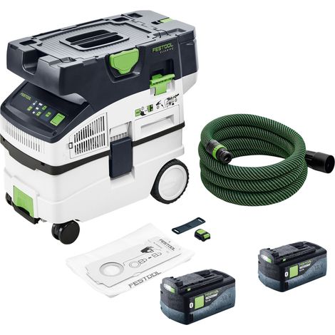 Festool CTMC MIDI I-Basic Akku Absaugmobil 36 V ( 2x 18 V ) Staubkl. M + 2x Akku 5,0 Ah - ohne Ladegerät