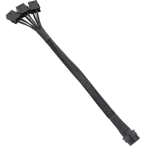 Câble d'extension gainé PCI-e 5.0 16 broches (12+4) vers 3x8 broches pour 3090ti et RTX4090