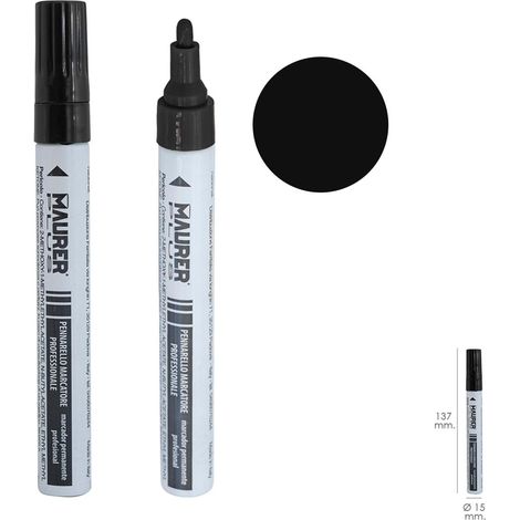 Rotulador Marcador Obra Profesional Pintura Permanente Negro