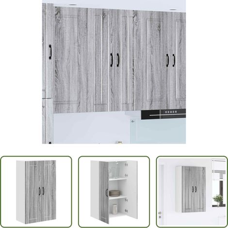 vidaXL Küchenorganisation - Küchenschrank Graues Sonoma 60 x 31 x 100 cm Holzwerkstoff (1/5)