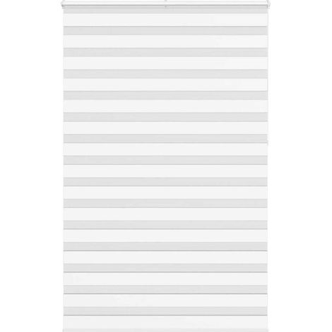 Doppelrollo Weiß 145x230 cm Stoffbreite 140,9 cm Polyester