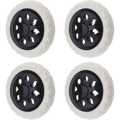 4pcs Roulettes Roues de Caddie 165mm Roues de Chariot à Provisions en Mousse de Noyau Plastique pour Chariot à Provisions Chariot à Bagages de Voyage, Charge Maximale 25kg par Roue (1/5)