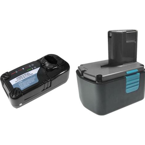 2in1 Angebot im Set: Akku Schnellladegerät + Hochleistungs Ni-MH 14,4V 3000mAh Akku für Hitachi UB18D UB18DL G14DL DS14DAF2 DS14DMR DS14DVA WR14DMR DS14DVB DS14DVB2 DS14DVB2K DS14DVF DS14DVF2 DS14DVF3