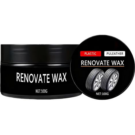 Wheel Care Cream Pâte d'entretien pour jantes de voiture, pneus et surfaces métalliques, 100 g, avec éponge, idéale pour garage, atelier, , jardin, extérieur, entretien du véhicule (1/5)