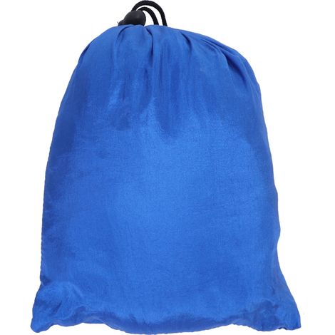 Hamac double portable de camping et de voyage, lit suspendu avec sangle pour arbre (bleu) (1/5)