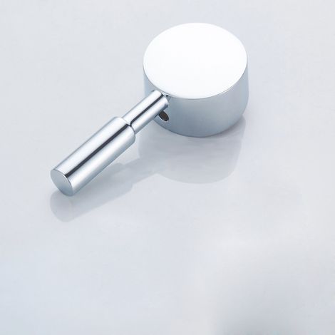 Maniglia di ricambio esclusiva per rubinetto con vite per acqua calda e fredda per rubinetto da cucina e bagno/adatta per valvola da 35 mm, 9 × 9 mm. (1/4)