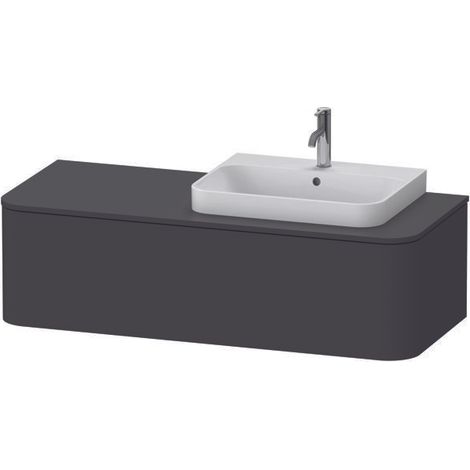 Lavabo consola Duravit Happy D.2 Plus suspendido, 1300x550mm, 1 (1/5)