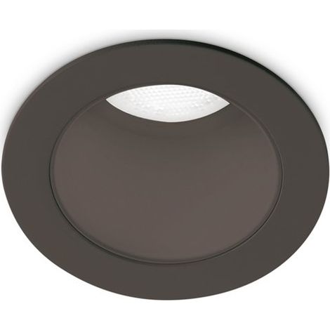 Ideal Lux Faretto moderno Quark 1 luce LED integrato nero alluminio