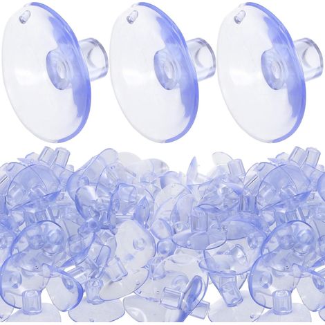 100 Stück Transparent Saugnäpfe mit Vertikalem Schlitz (1/5)