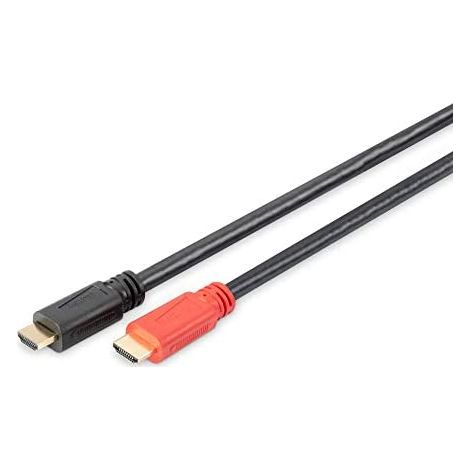 DIGITUS HDMI High Speed Kab. 15m HDMI Typ A, Ultra HD, gold, sw Kabel und Adapter -Computer- (1/5)