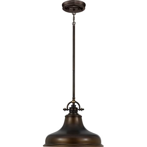 Elstead Emery - Sospensione a soffitto a cupola a 1 luce Bronzo palladiano, E27 (1/5)