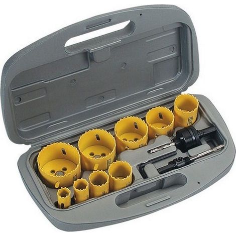 JEU DE 9 COURONNES POUR ÉLECTRICIEN-PLOMB. AVEC BOÎTIER EN PLASTIQUE