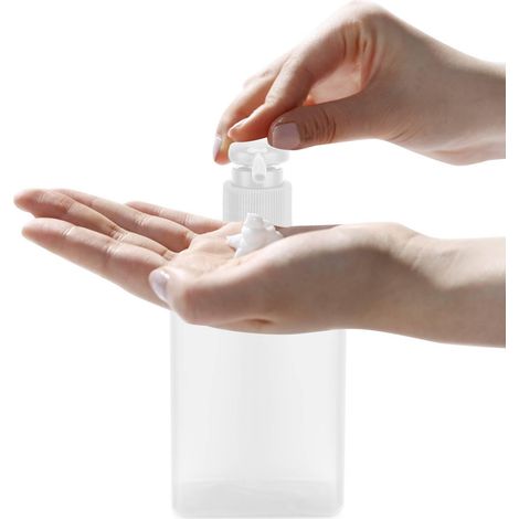 Flacon Pompe Vide, Bouteille de Voyage Transparente 150ML avec Embout Large, Flacons Rechargeables en Plastique pour Produits de Toilette et Cosmétiques, Kit de Voyage pour Usage Domestique (1/5)