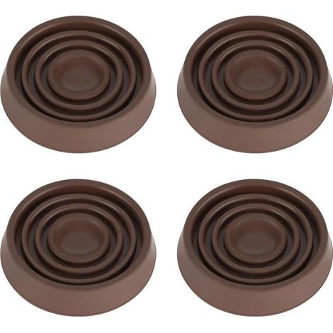Roulettes pour meubles, diamètre 3 pouces, 4 coupelles en caoutchouc, patins antidérapants adaptés aux lits, canapés, tables, chaises, etc. (1/4)