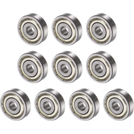 625ZZ 5 x 16 x 5 mm Ball Bearings 10 Pieces Carbon Steel Double (1/5)