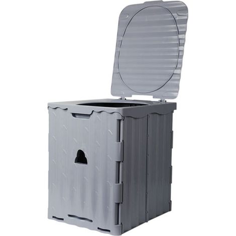 Chemische Toilette, tragbare Campingtoilette, Outdoor-Campingtoilette, Falttoilette für 150 kg Tragkraft