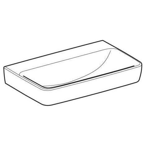 Geberit Renova Compact Waschtisch, ohne Hahnloch, ohne Überlauf, (1/5)