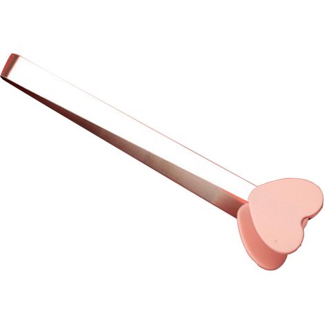 Mini pinces en silicone, pinces de service, pinces de cuisine, petites pinces pour enfants pour servir des aliments, cuisiner des amuse-gueules, des glaçons, des fruits, du sucre, rose en forme de cœu (1/5)