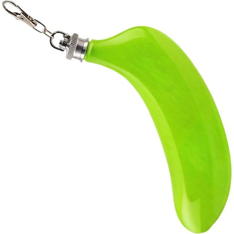 Borracce da viaggio in acciaio inox con gancio verde per il tappo