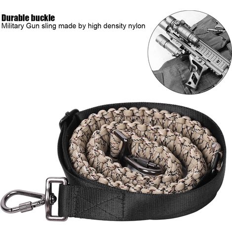 Sangle de fusil de chasse réglable en nylon robuste, bretelle détachable camouflage ACU pour arme à feu