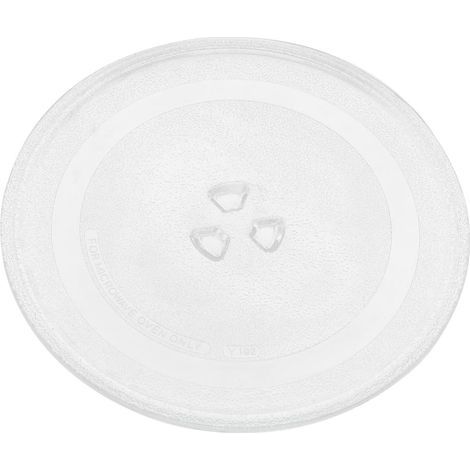 Plateau Tournant En Verre Pour Micro-Ondes 9.80 in Plaque De Remplacement Pour Micro-Ondes Plateau Tournant Universel Facile À Installer Et À Nettoyer Pour Remplacer Un Cassé (1/5)