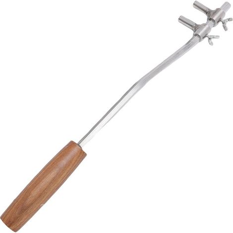 Outil de pliage de branches de bonsaï en acier inoxydable de 42,4 cm (16,7 po), clé de pliage réglable avec manche en bois pour le jardinage (1/5)