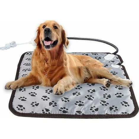 Tapis chauffant pour animaux, couverture électrique imperméable, câble en acier résistant aux morsures pour chats et chiens, couverture chauffante pour chat, couverture électrique (1/4)