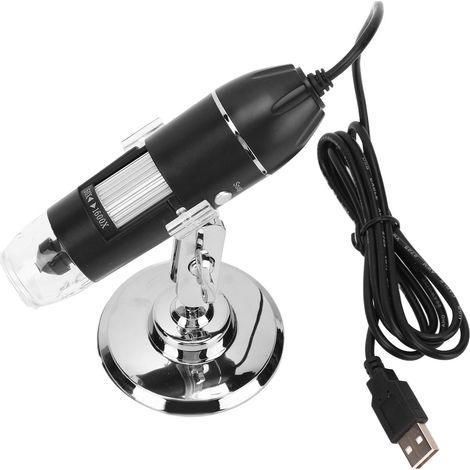 Microscope USB sans fil portable avec 8 LED pour inspection à domicile (1/5)