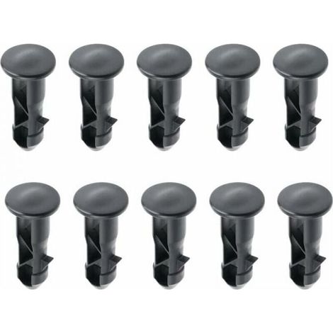 YMYNY, 10-pack, 65 x 18 mm, black plastic hinge pin for garbage bin lids, for 240 l household and commercial bins