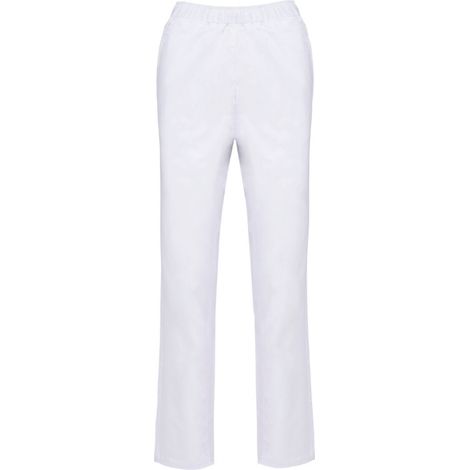Pantaloni da donna in resistente policotone WK. Progettato per funzionare Bianco XS