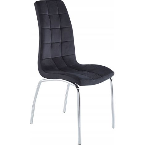 Silla de terciopelo negra DC2-092V (1/3)
