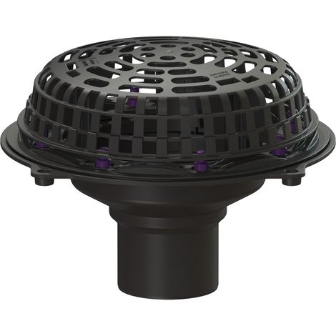 -Siphon de toit plat Ecoguss Pressfl., DN 100, sans chauffage