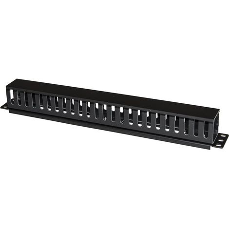 Link Pannello Passacavi 1 unità a Gabbia per Rack con Coperchio Scorrevole 25 Slot (1/5)