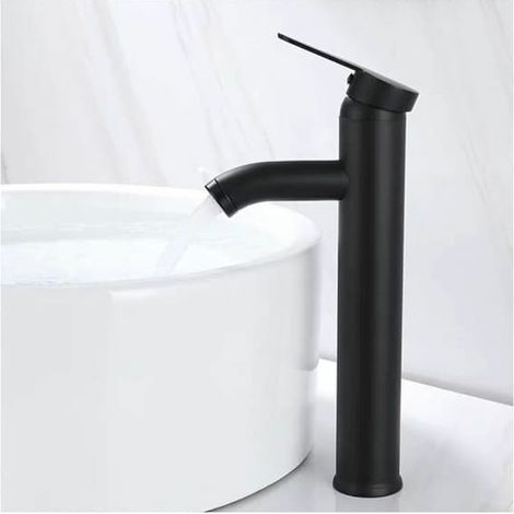Mitigeur de lavabo, bec haut, mitigeur monocommande, pour plan de travail (1/5)