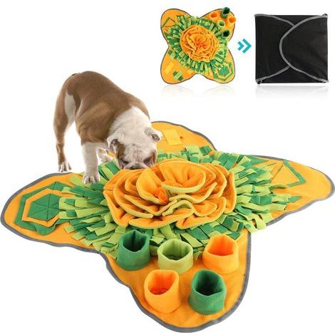 Hundeschnüffelmatte, waschbares intelligentes Puzzle-Hundespielzeug, Futtersuchmatte, Futterverlangsamung, Stressabbau, interaktive Lernmatte für kleine und große Hunde