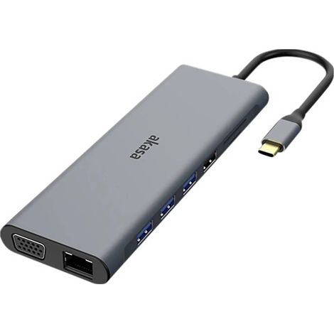 [NEUWERTIG] B-Ware Akasa Dockingstation Hub Usb C Usb Typ C Kartenleser Aluminium 14 In 1 Dock