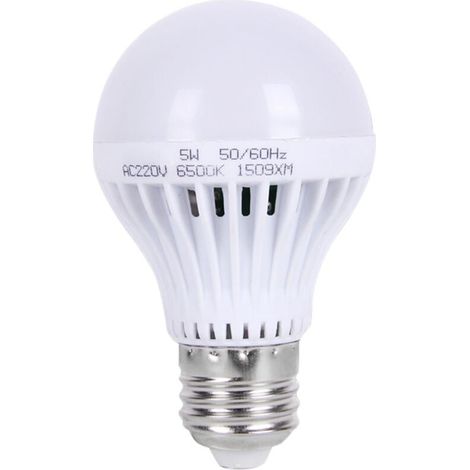Bombillas LED con sensor de sonido E27 de 220 V, control de luz y sonido, encendido y apagado automático, luces nocturnas, bombilla con sensor (1/4)